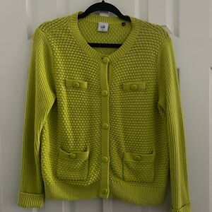 CAbi Vibrant Green Cardigan Sweater